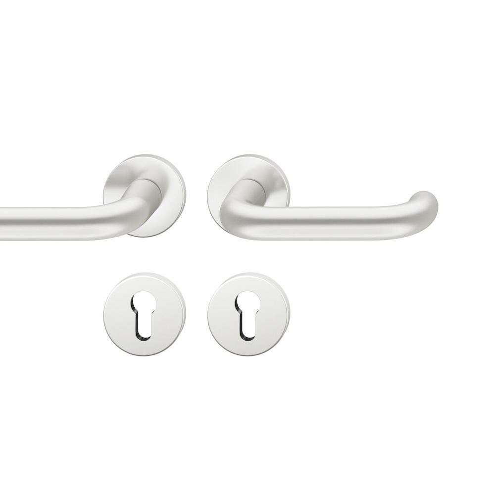 FSB FH-Drückergarnitur mit Rosetten 79 1146, rund, VK 9 mm, Aluminium