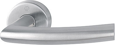 HOPPE Drücker-Halbgarnitur Trondheim ohne Schlüsselrosette E1430Z/42H, VK10, mit Stütznocken, Edelstahl