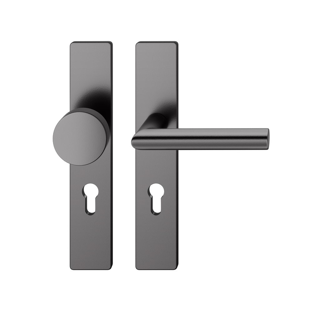 FSB Wechselgarnitur mit Langschild 12 1076, ASL, VK 8, eckig, mit Nocken, ZT, Aluminium