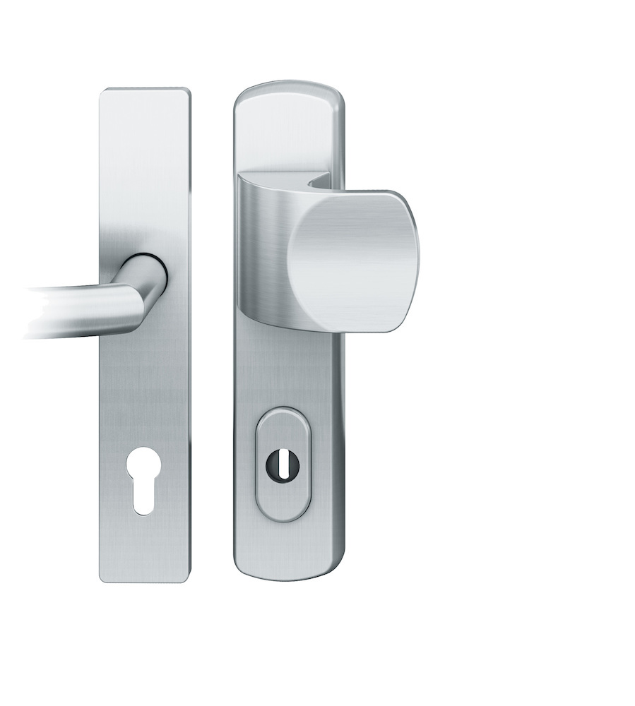 FSB Schutz-Wechselgarnitur mit Langschild 73 7385, Design, VK 10 mm, SK4, Edelstahl