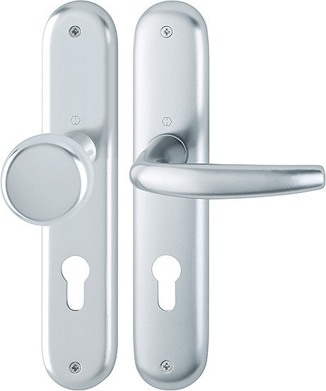 HOPPE Wechselgarnitur mit Langschild Atlanta 53/273P/1530, Aluminium