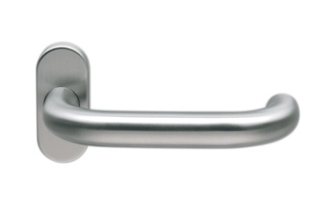 HELO FH-Drücker-Halbgarnitur EST.DL FS 41, oval, ohne Außenrosette, Edelstahl