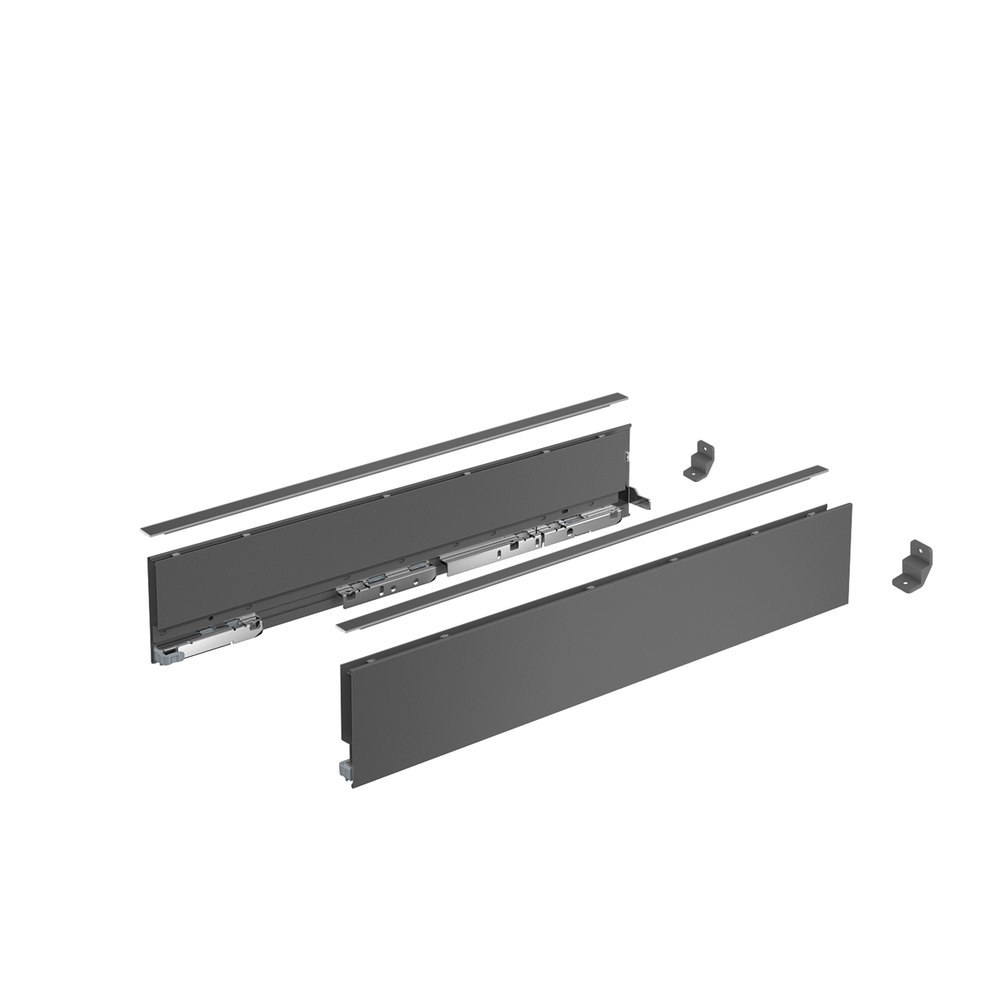 Hettich Möbel-Schubkastenzarge, AvanTech YOU, 270mm, links und rechts, anthrazit