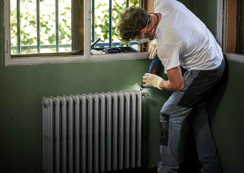 Anwendungsbild, Handwerk, Heizung, Radiator, Renovierung, Arbeiten