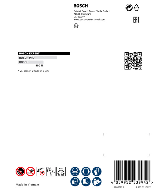 Bosch EXPERT HardCeramic Diamanttrennscheiben, 85 x 22.23 x 1,6 x 7&nbsp;mm