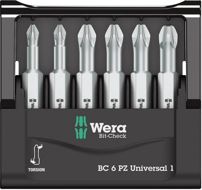 WERA Bit-Satz  Bit-Check 6 PZ Universal 1
