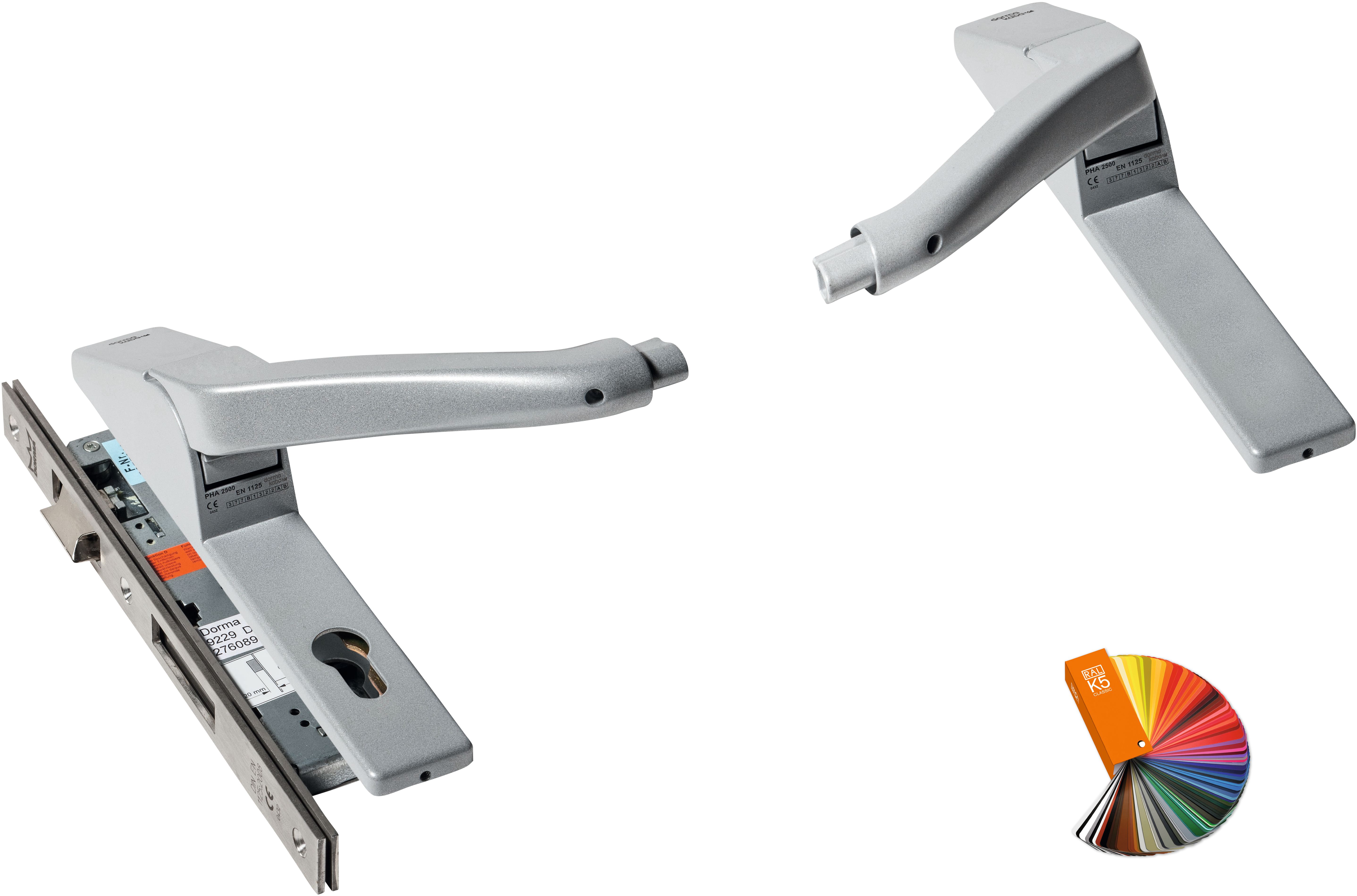dormakaba Panikstangengriff PHA 2510 RR TRS, Aluminium