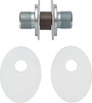 HOPPE Stoßgriff-Befestigung System Nr.7, paarweise, TS 8-12