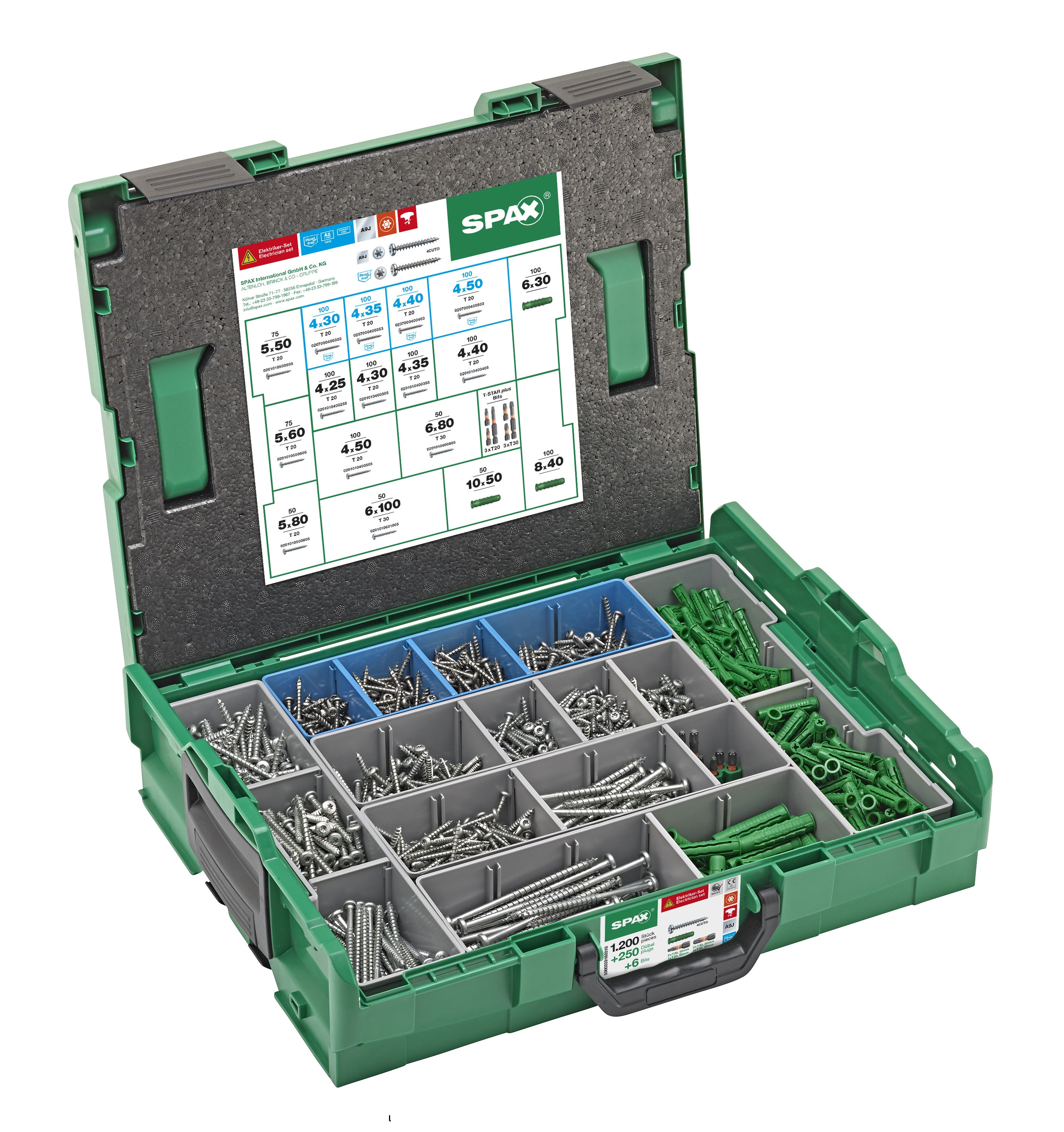 SPAX Elektriker Montagekoffer, T-STAR plus