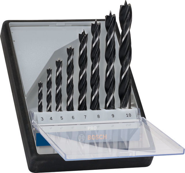 Bosch PRO Wood Holzspiralbohrer-Set. 8-tlg.