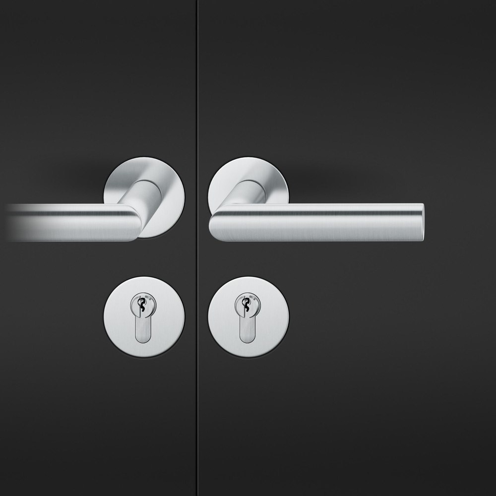 FSB Drückergarnitur mit Rosetten 72 1108, rund, flächenb., VK 8, AGL3, Edelstahl