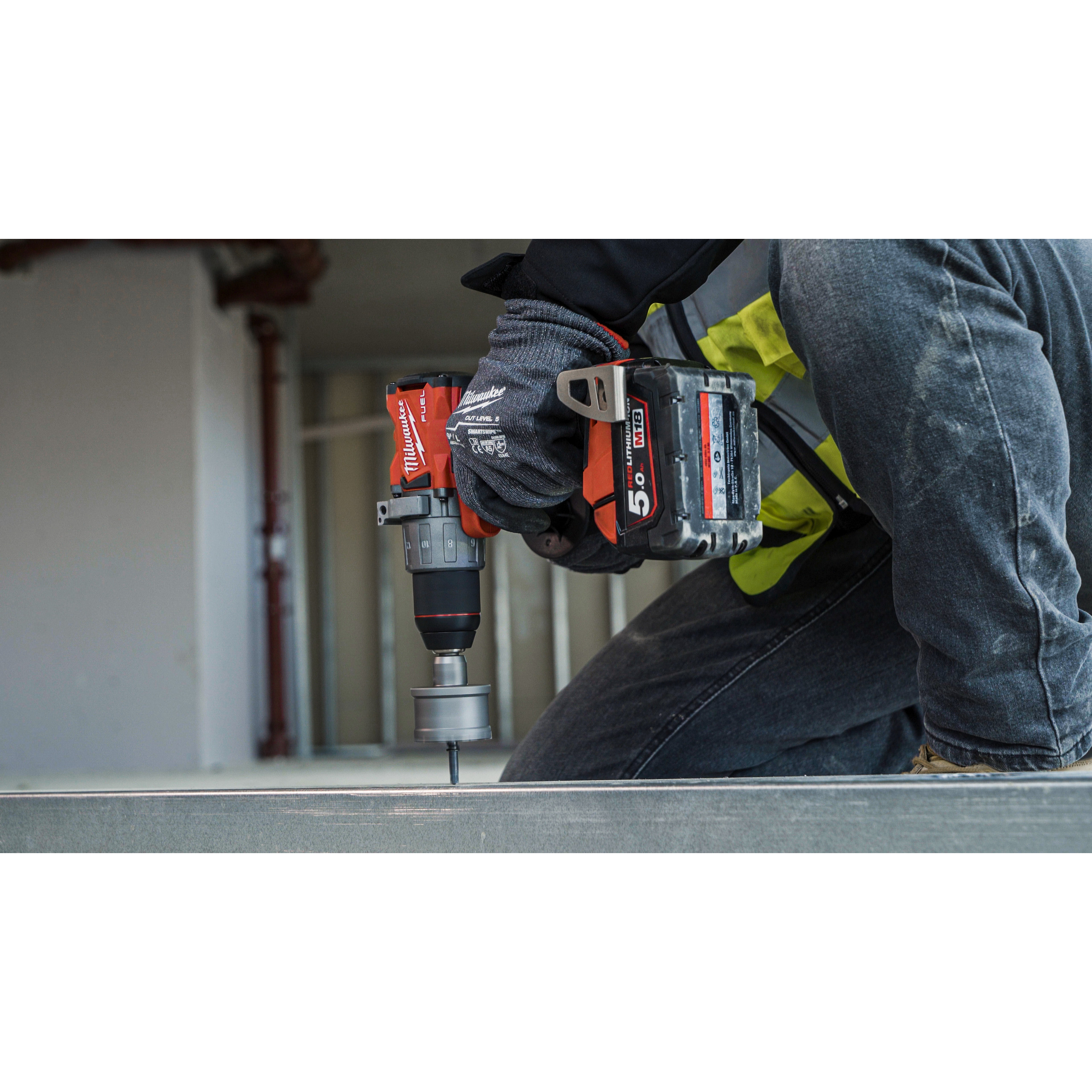 Milwaukee Lochsägen-Set HM-bestückt 16, 20, 25, 32 mm in Kunststoffkassette TCT Lochsäge einteilig Set