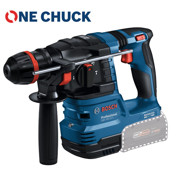 Bosch Akku-Bohrhammer mit ONECHUCK GBH 18V-22 X