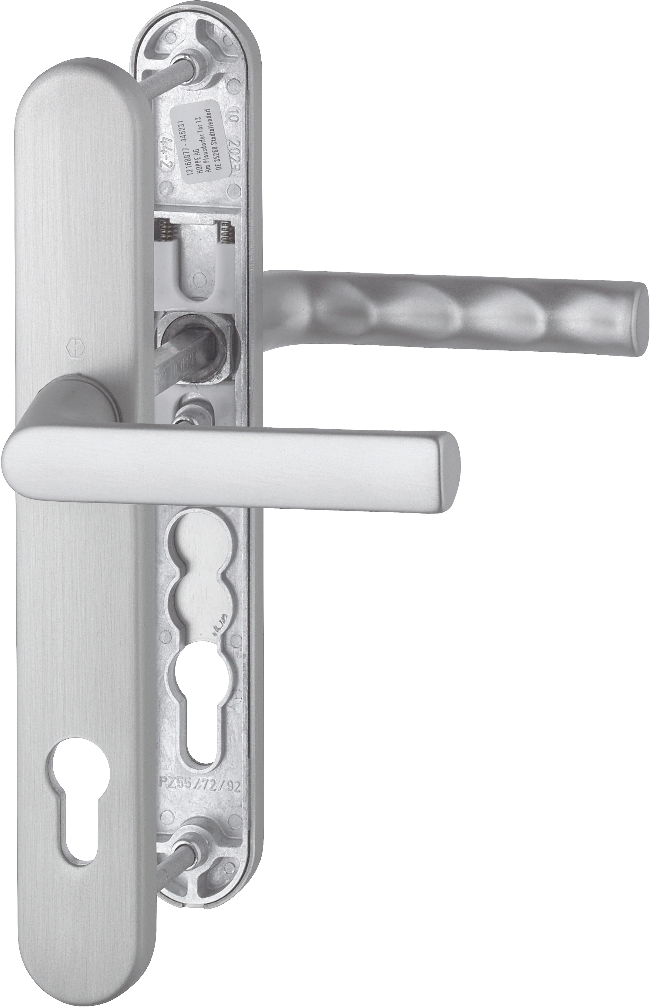 HOPPE Drückergarnitur 1700FA/3357N,LS ov.,PZ92/8,TS 72-82,F31-1