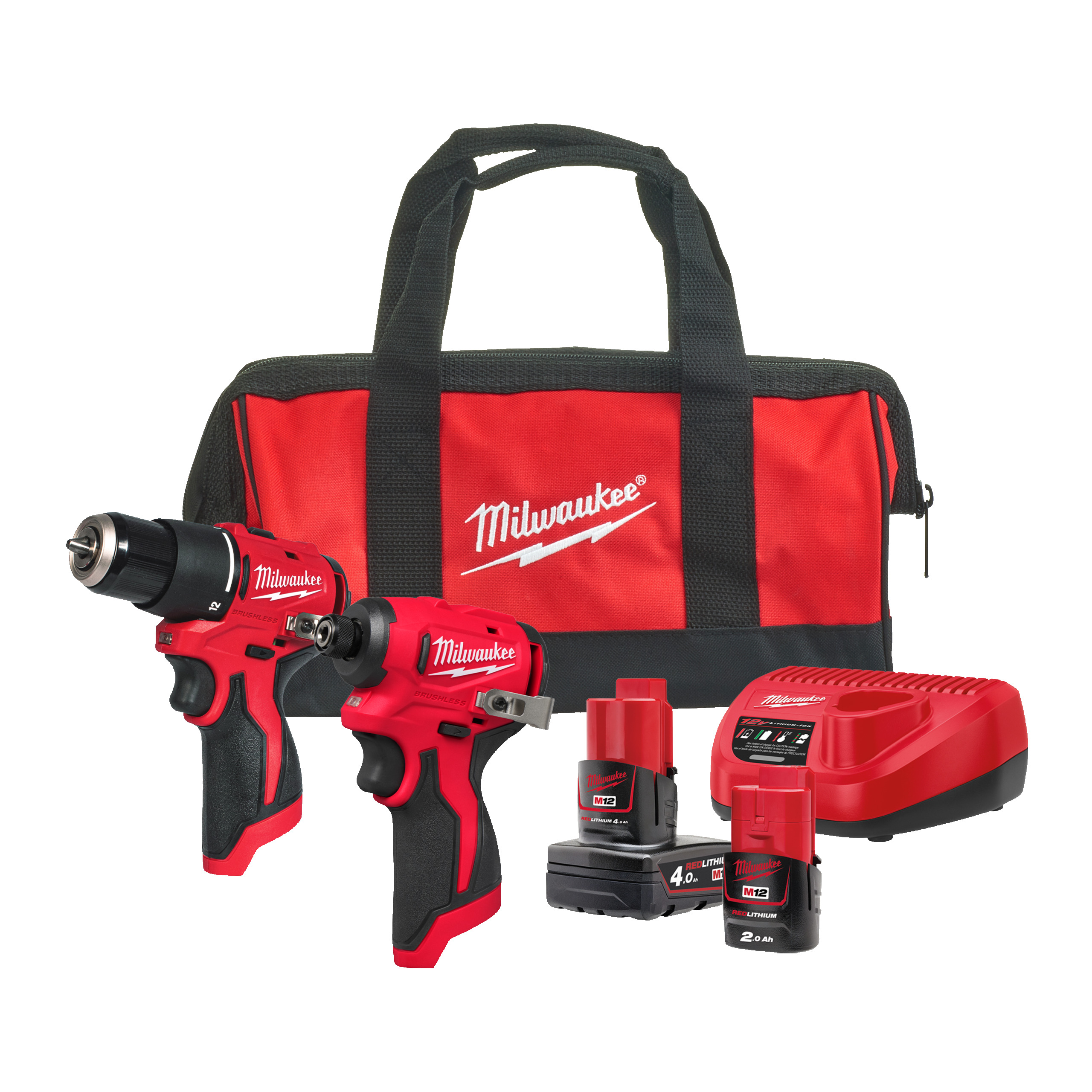Milwaukee M12 POWERPACK M12BLPP2B-422B, Maschinenset
