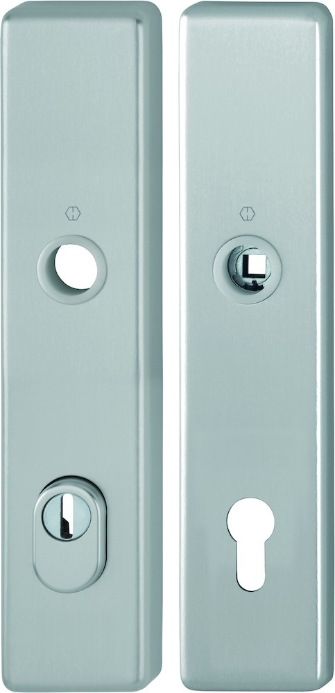 HOPPE Schutz-Langschild 2222ZA/2210 eck.,ES1,ZA/PZ 92/10/8,F9,TS 67-77