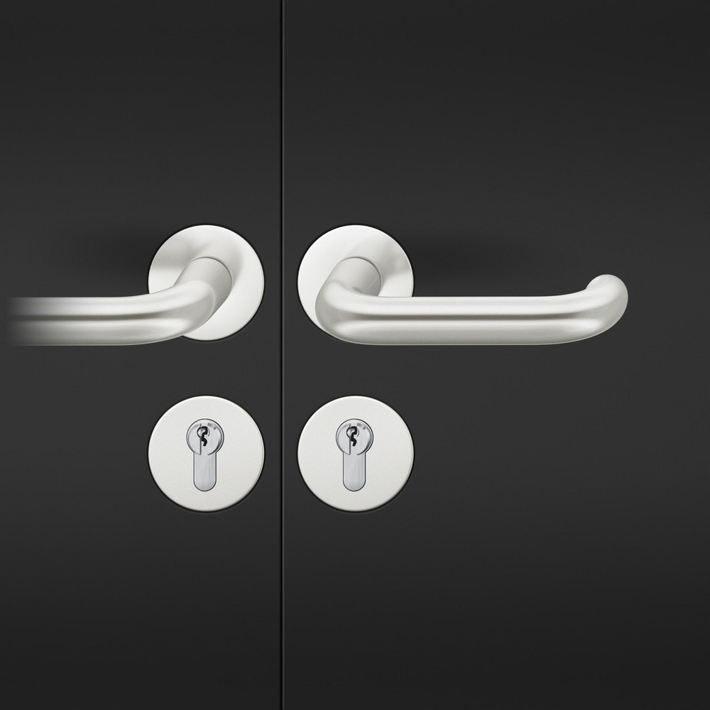 FSB FH Drückergarnitur mit Rosetten 79 1146, rund, flächenb., VK 9, AGL3, Aluminium