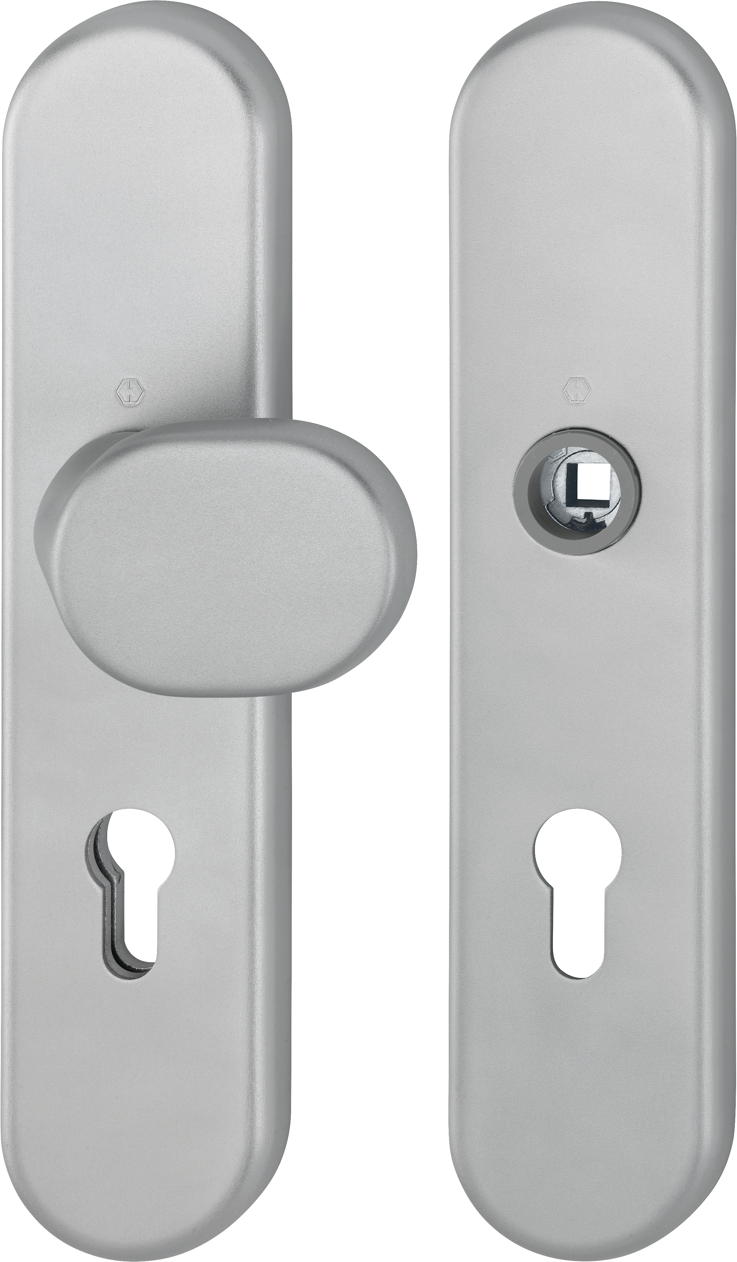 HOPPE Sicherheits-Wechselgarnitur 86G/3331/3310,LS oval,12mm,ES1/PZ72/8,F9-2,TS37-47