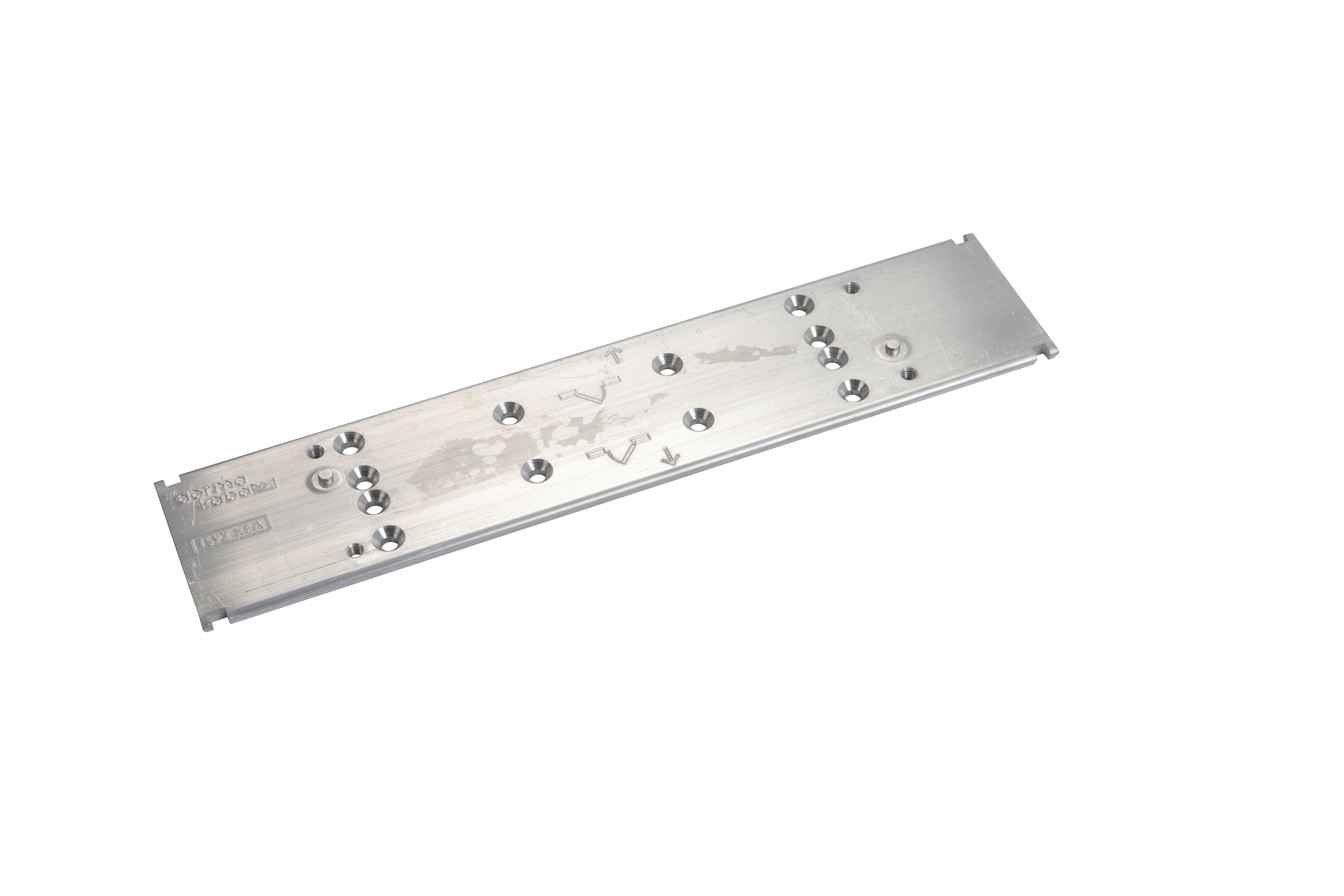 aluminium, metallplatte, perforiert, Aussparungen, bearbeitet