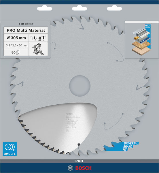 Bosch PRO&nbsp;Multi Material Kreissägeblatt, 216 x 2,5 x 30&nbsp;mm