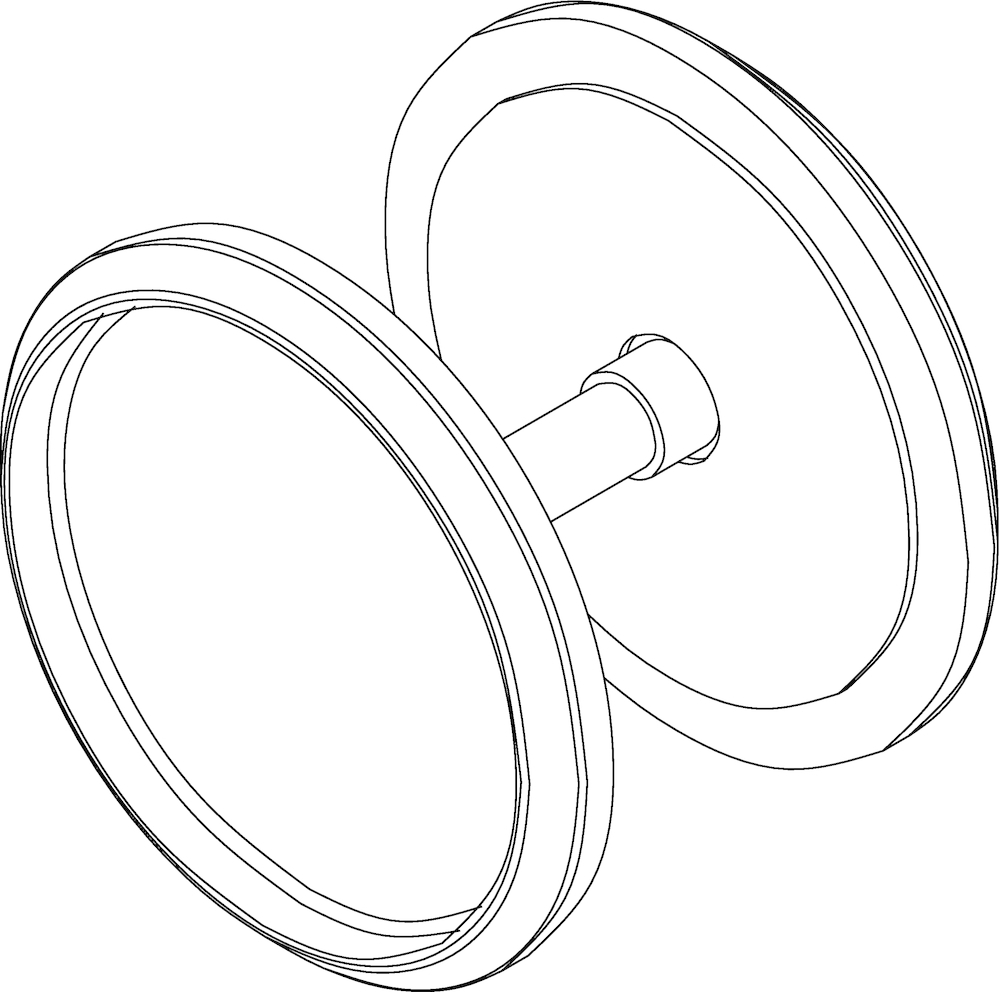 Griffmuschel GEZE rund, Edelstahl