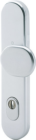 HOPPE Knopf auf Schutz-Langschild 86G/3332ZA, 10/92, Aluminium