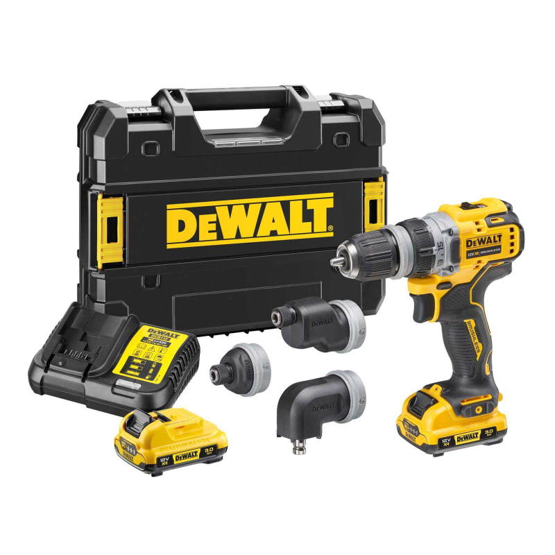 Akku-Bohrschrauber DEWALT DCD703L2T, 4 Köpfe, 12 Volt Akku-Bohrschrauber DEWALT DCD703L2T, 4 Köpfe, 12 Volt