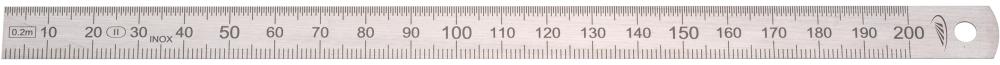 Stahlmaßstab, 1/1 mm-Teilung Oberkante, biegsam, Helios-Preisser