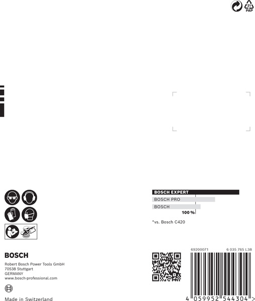 Bosch EXPERT C470 Schleifpapier mit 8&nbsp;Löchern für Exzenterschl., 125&nbsp;mm, K 150, 50-tlg.