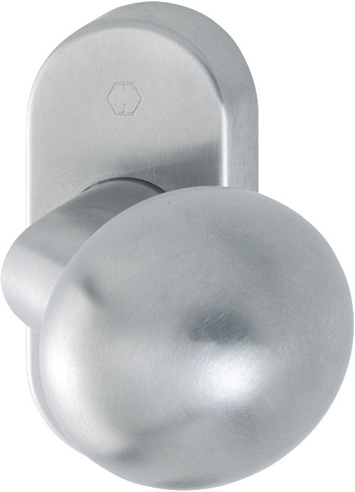 HOPPE FH-Knopf auf Rosette FS-E50G/55, feststehend, Edelstahl