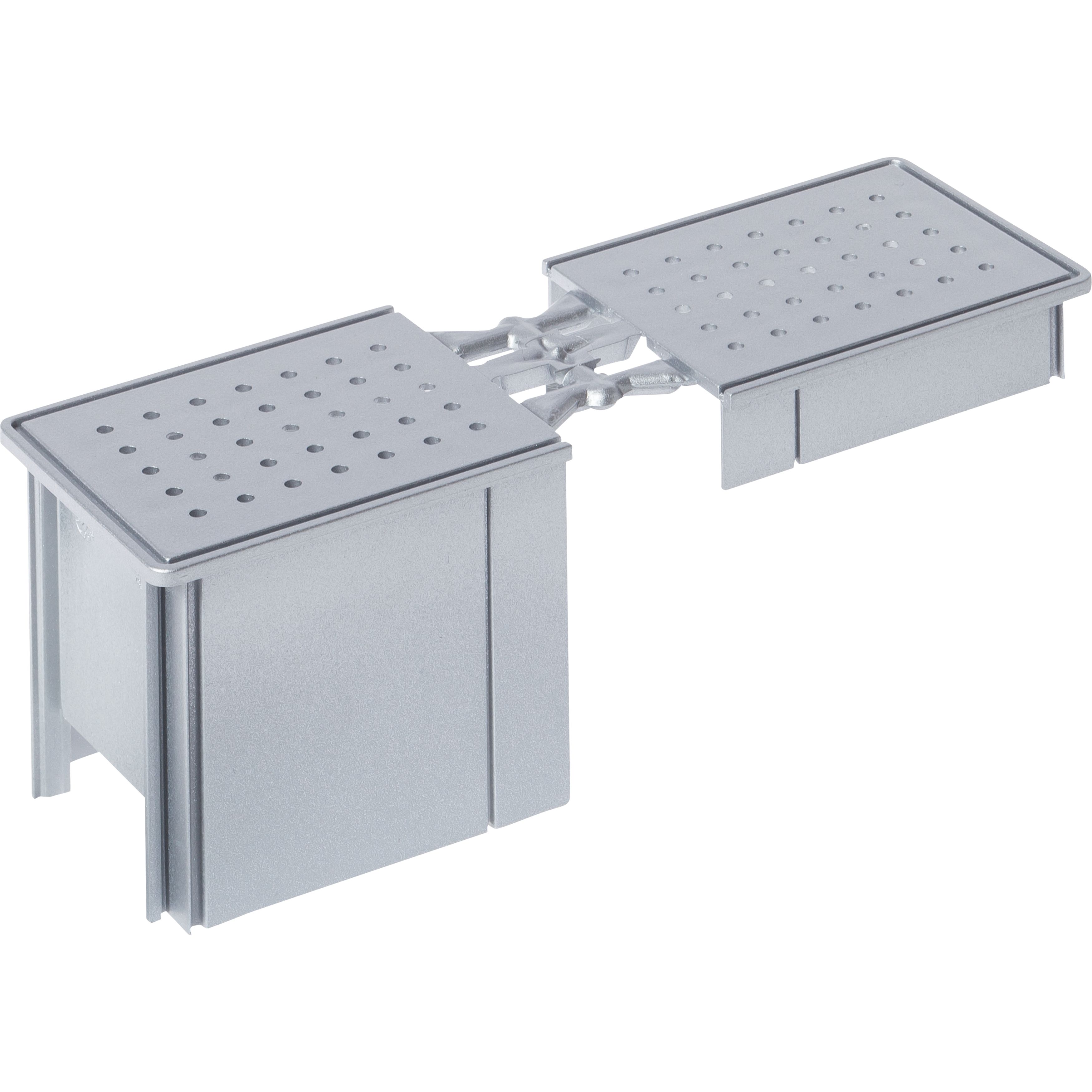 metall, löcher, perforiert, zusammenbau, plattform