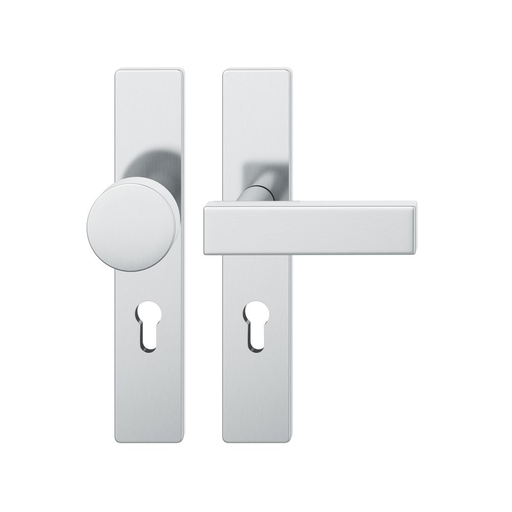 FSB Wechselgarnitur mit Langschild 12 1003, ASL, VK 8, eckig, mit Nocken, ZT, Edelstahl