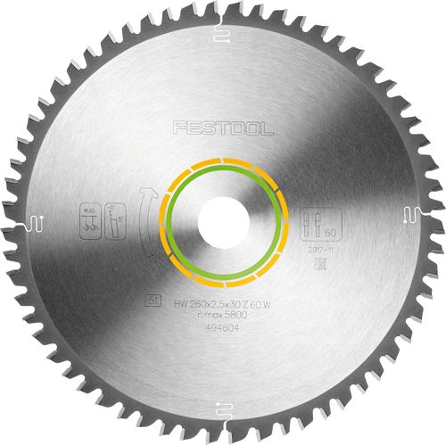 Kreissägeblatt WOOD UNIVERSAL HW 260x2,5x30 W60