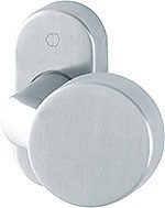HOPPE FH Knopf auf Rosette FS-E58G/55, feststehend, Edelstahl