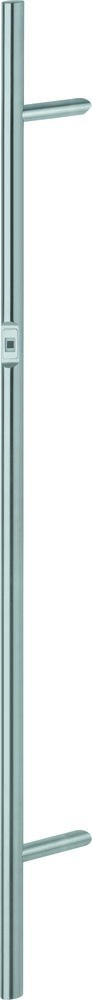 HOPPE Stoßgriff E5062BC,Fingerscan,Stütze schräg, BA 1.200mm, L 1.600mm, DIN Links, Ø 35mm, edelstahl matt