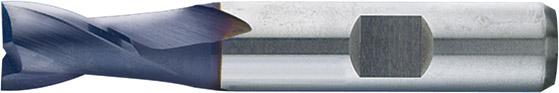 Langlochfräser – kurz, HSS-Co8, Typ N, Oberfläche TiAlN-beschichtet