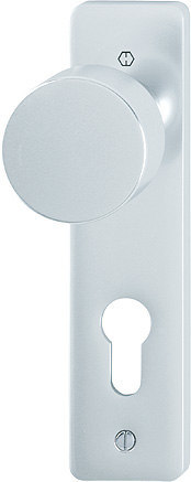 HOPPE Knopf auf Kurzschild 58/202K, Aluminium