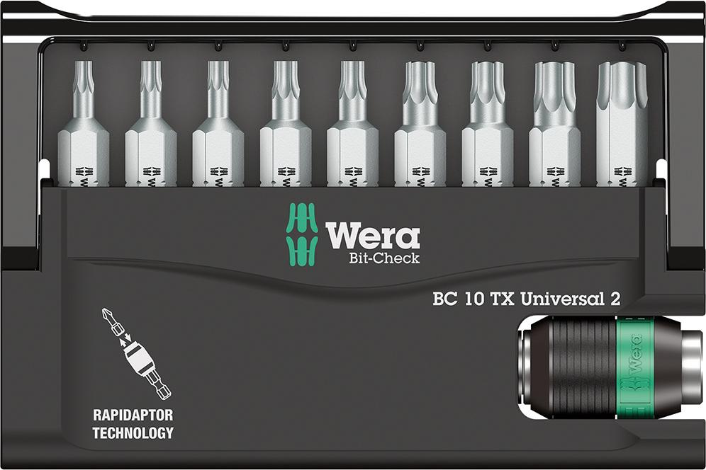 WERA Bit-Satz  Bit-Check 10 Universal 2
