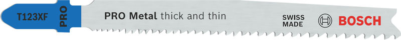 Bosch PRO Metal thick and thin T123XF Stichsägeblatt, 100 mm