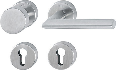 HOPPE Wechselgarnitur Stockholm mit Rosetten E58/42H/42HKVS/1140, Edelstahl