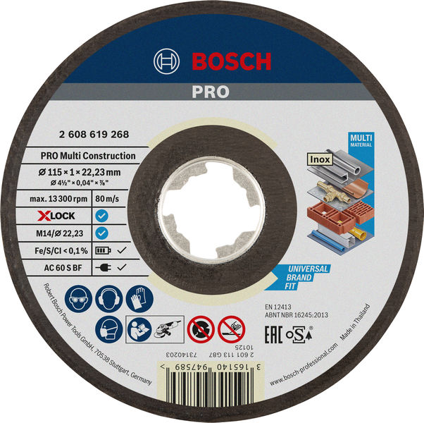 Bosch PRO Multi Material X-Lock Trennscheiben