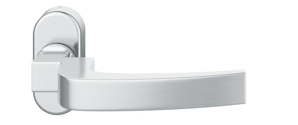 FSB FH-Drücker-Halbgarnitur ohne Schlüsselrosette 06 1163, oval, VK 9 mm, Edelstahl