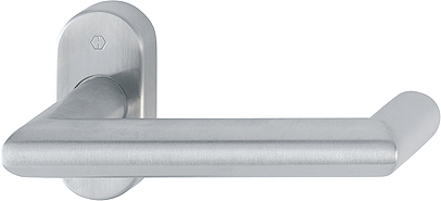 HOPPE FH-Drücker-Halbgarnitur ohne Schlüsselrosette Rotterdam FS-E1401F/55, Edelstahl