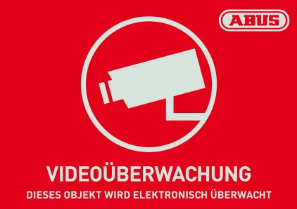 ABUS Security Center ABUS Warnaufkleber 