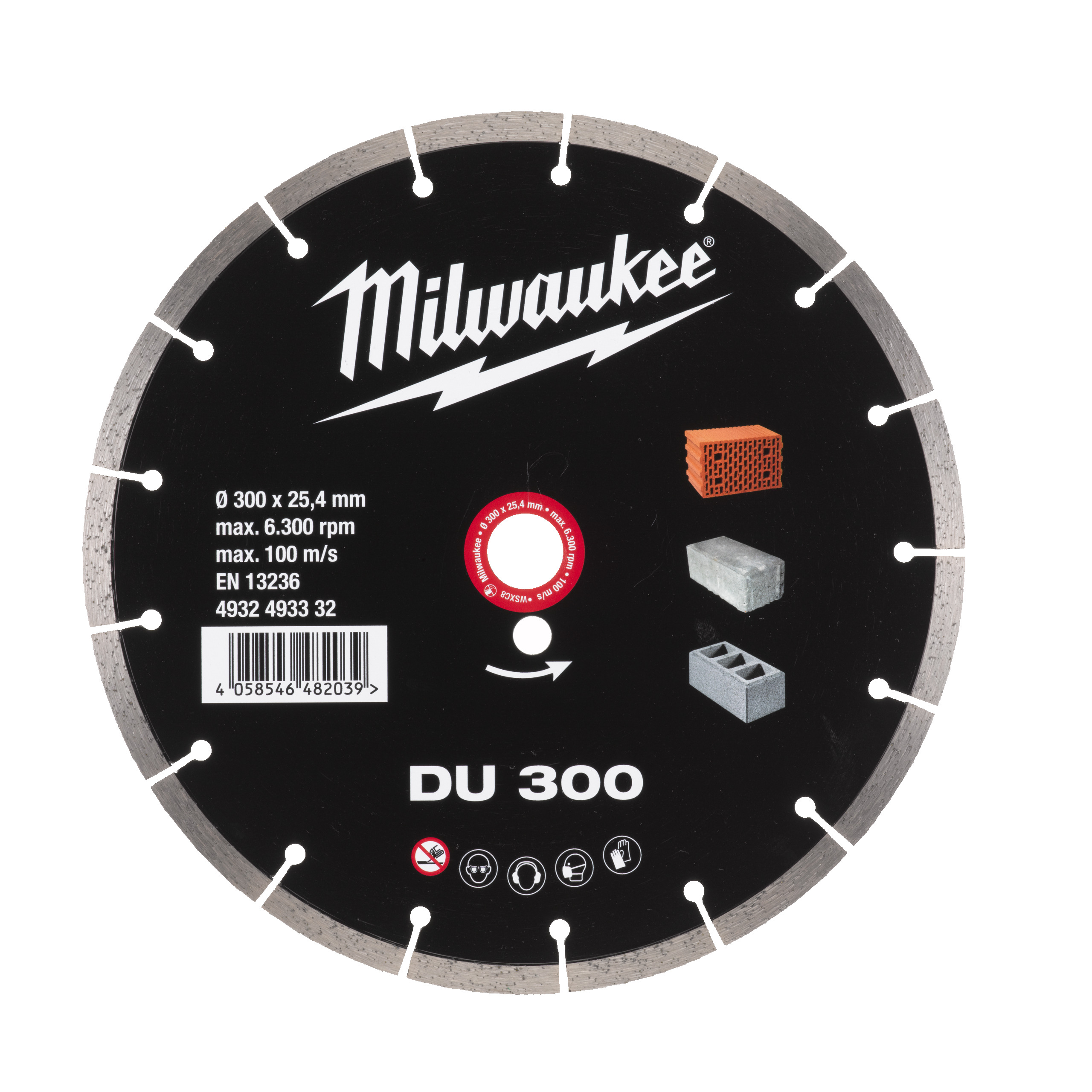 Milwaukee Diamanttrennscheibe Universal DU 300 mm