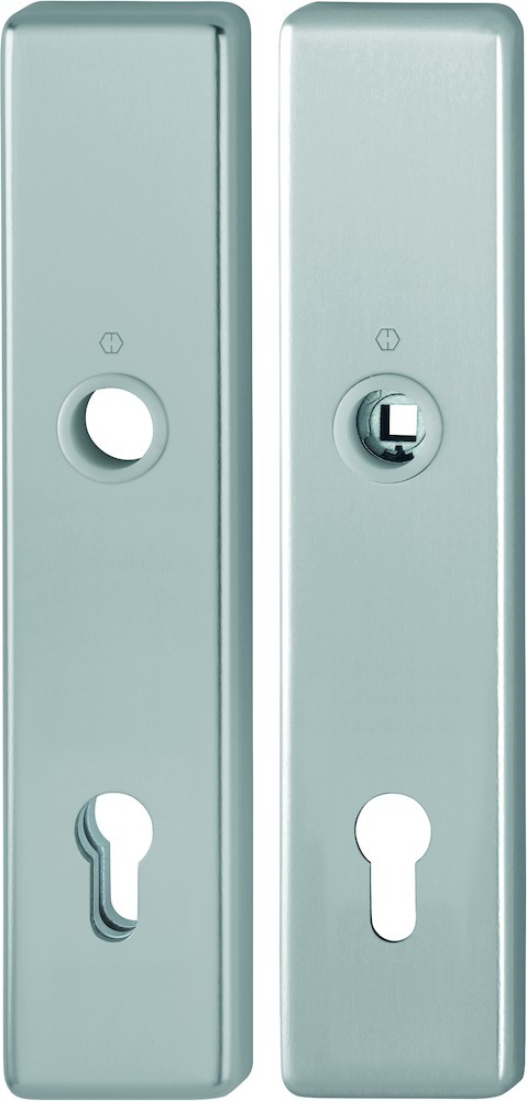 HOPPE Schutz-Langschild 2221/2210 eck.,ES1/PZ 92/10/8,F9,TS 67-77