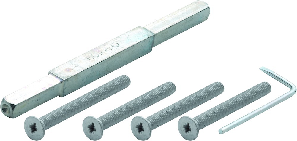 HOPPE Befestigungsset für Schutz-Türgriffgarnituren ES1/ES2 (Griff/Griff), VK 10/8 mm