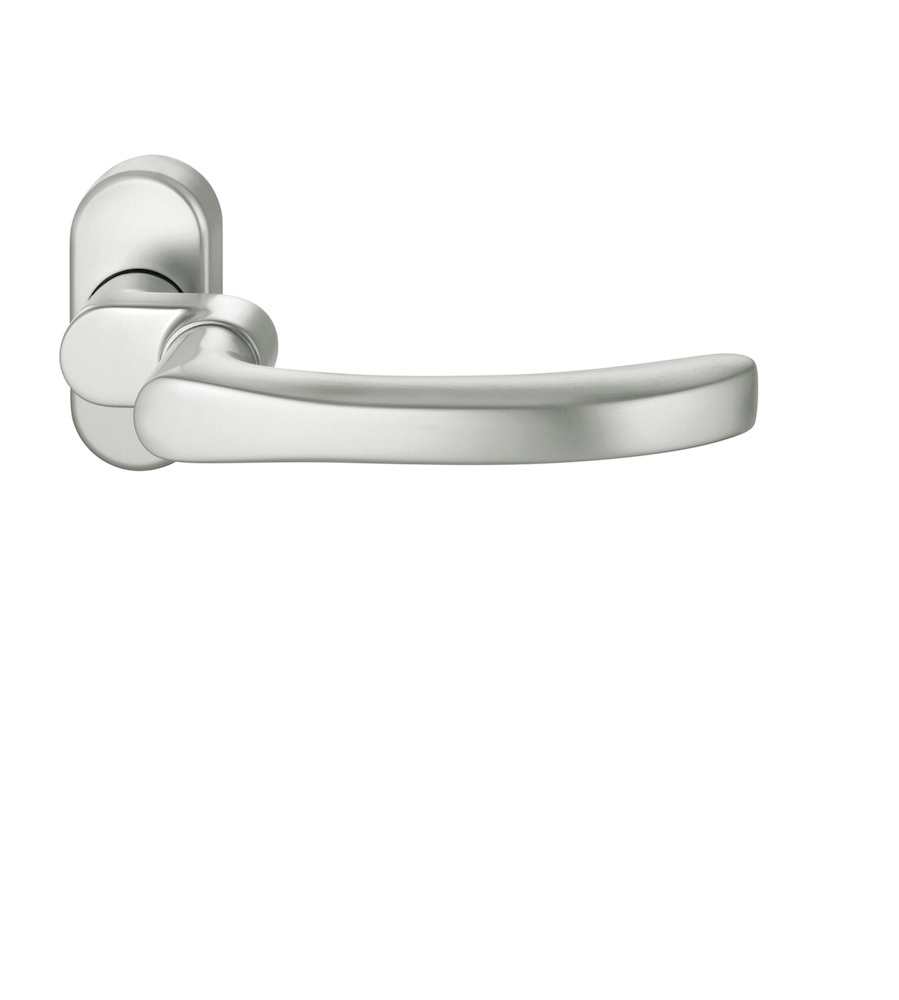 FSB FH-Drücker-Halbgarnitur ohne Schlüsselrosette 06 1043, oval, VK 9 mm, Aluminium