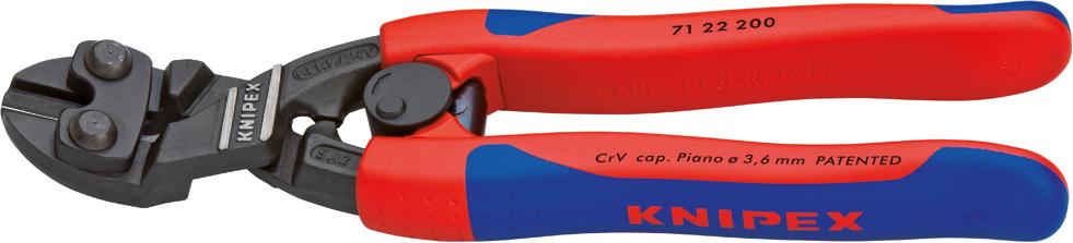 KNIPEX Bolzenabschneider  Mini 20Grad mit Mehrkomponentengriffen 200mm