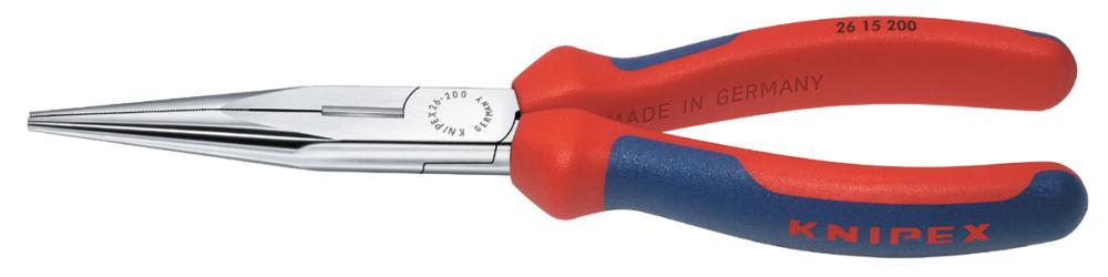 KNIPEX Storchschnabelzange  verchromt gerade mit Mehrkomponenten-Griffen 200mm